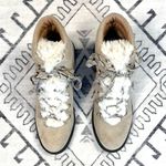 Sam Edelman Darrah 2 Faux Fur Trim Lace Up Suede Boot in Sand Size 7.5 Photo 4