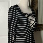 Urban Outfitters Project Social Striped Lace Up Knit Top Size XS Photo 9