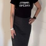 Rafaella  Charcoal midi pencil skirt size 4 Photo 4