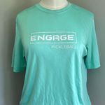 Sport-tek ENGAGE PICKLEBALL mint green SPF 50 shirt small  Photo 0