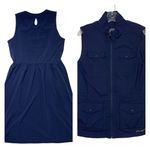 Eddie Bauer * Outdoor Utility Vest & Dress Womens Size L Dark Blue Activewear Photo 1