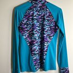 Champion Blue Pink Blurred Workout Top Sleeve size junior XL (14-16) Photo 4