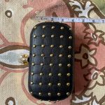 JustFab Vintage Y2K Skull Crystal Eyes Rectangle-box Stud Grommets Chain Whimsygoth Punk Rave Coquette Purse Clutch Doll shoulder club night out festival Kill gold festival emo rhinestone embellished Photo 2