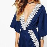 Boohoo Crochet Trim Romper Photo 0
