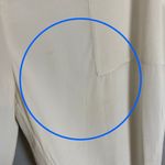 Rebecca Minkoff Silk Pants FLAWS Lace Cut-Outs Elastic Waistband White Cropped Photo 5