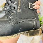 Madden Girl Madden Black Combat Moto Women Booties with double buckle and laces, size 7 Photo 7