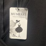 MUSHARE V Neck Sleeveless Split Formal Dress Cocktail Party Prom Long Dress Black Size L Photo 7