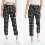 American Eagle Stretch Plaid Super High Rise Skinny Trouser 2 Women’s Black 3704 Photo 1