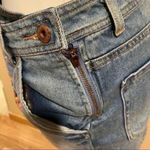 Forever 21 overall dress embroidered blue Small Photo 3