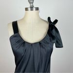 Maje  Charcoal Tie Shoulder Dress Photo 2