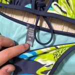 Aerie  Floral String Bikini Set Blue and Green Accents Photo 2