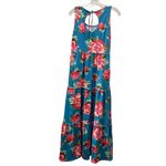 Matilda Jane  Women's No End Maxi Dress Size Small Easter Camp MJC Blue Floral Photo 2