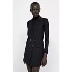 ZARA Black Sleeveless Double-Breasted Playsuit Romper Size XS Photo 1
