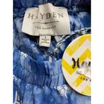Hayden Brand New  Women's Large Blue White Boho Tassle Shorts Floral Photo 4