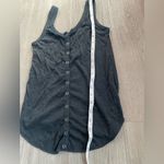 Chaser Charcoal Gray Ribbed Button-Front Tank – Size XS (Fits S) Photo 5