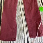 Madewell 9” High Riser Skinny Pants 25 Berry Red Preppy High Waist Stretch Jeans Photo 8