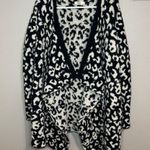 UGG  Leopard Print Phoebe Wrap Cardigan fluffy oversized sweater knit size medium Photo 0