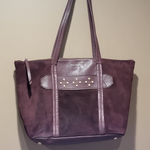 Vera Bradley Mallory Bittersweet Chocolate Burgundy Tote Bag Photo 0