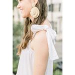 NEW Victoria Dunn King Street Tie Strap Maxi Dress in Eyelet White Size undefined Photo 2