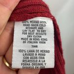 Eileen Fisher Open Front Ribbed Cardigan Sweater 100% Merino Wool Deep Red Med Photo 10