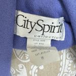 Vintage 90s Wool Cashmere Blend Periwinkle Blazer Size 8 City Spirit Bold Preppy Photo 4