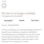 Modcloth NWT Flawless Occasion Wedding Dress Gown Photo 4