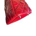 Christian Dior Medium Lambskin Cannage Lady Dior in Burgundy Photo 11