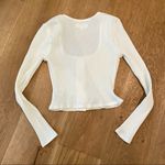 Privacy Please Revolve -  Scoop Neck Cardigan in White Photo 3