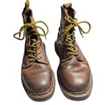 Dr. Martens Vtg 1990s Made in England 1460 Brown Crazy Horse Leather Boots US 6 Photo 1
