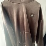 Alo Yoga New without tags Velour Baller Hoodie - Espresso Photo 2