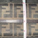 Fendi Zucca Print Canvas Leather Trim Bi Fold Wallet Brown Authentic Designer Photo 4