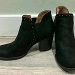 Naturalizer  Soul Faux Suede Black Studded Booties Heeled Ankle Boots Size 7W Photo 0