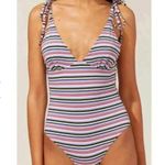 Solid & Striped NIP Olympia One Piece Swimsuit Stripe M Photo 2