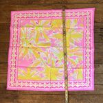 Lilly Pulitzer  be the sunshine pink cotton scarf NWOT Photo 2