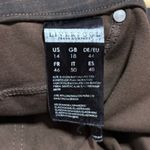 Liverpool Jeans Company Liverpool Pull On Dark Chocolate Plaid Legging Ankle Pants Women's 14 Photo 3