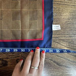 Echo Vintage Square 100% Silk Scarf Classic Plaid 34” X 34” Photo 4