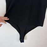 Nuuds Seamless Ribbed Black Tank Bodysuit Small Photo 2