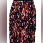 Boden Confetti Navy Colorful Multicolor Pencil Skirt | US 8L Blue Size undefined Photo 6