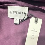 Olive + Oak Slip Dress Women's Small Purple One Shoulder Satin Knee Length NWT Photo 6