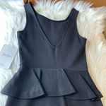 ZARA Trafaluco Collection Black Peplum Bodycon Dress Size XS Photo 10