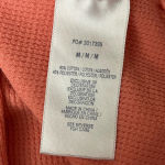 None Salmon Pink Waffle Knit Thermal Shirt Boho Winter Base layer Outdoor M Womens Photo 6