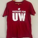 🦋Wisconsin Badgers Red 'Victory for UW' T Photo 0