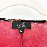 LM London Muse Womens Lagenlook Dark Flare Sleeve Velvet Burnout Floral Blouse M Red Size M Photo 1