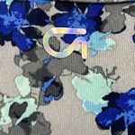 GapFit Pullover Blue and Gray Floral Pull-Over Sports Bra- Large Photo 3