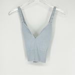 Free People  Movement Cropped Tank Top M/L Blue Photo 2