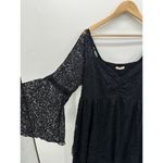 Festi Womens Black Lace Midi Dress Size 2X Dairy Fairy Whimsigoth Witchy Gypsy Photo 2