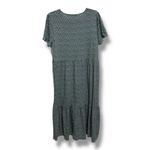 Boden Womens Emma Tiered Jersey Midi Dress Bottle Green Bloom Bud 14 R Size 12 Photo 3