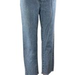 PacSun Women's Blue High Waisted Frayed Hem Straight Leg Denim Jeans Pants Sz 24 Photo 0