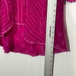 Johnny Was Women's XS Magenta Fuchsia Floral Embroidered Blouse Photo 5