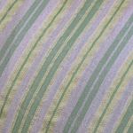 Vintage 90s Halter Dress Green Striped Printed Flowy Handkerchief Hem Spring Size M Photo 9